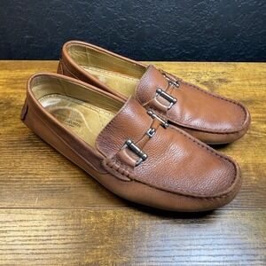 American Classic by‎ DeLaRentis Brazil Brown Leather LOAFERS Horsebit 10M